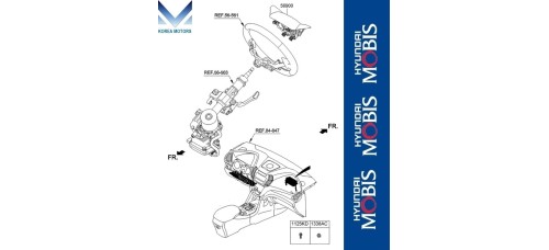 AIRBAG MODULE PASSENGER HYUNDAI SANTA FE CM 2009-12